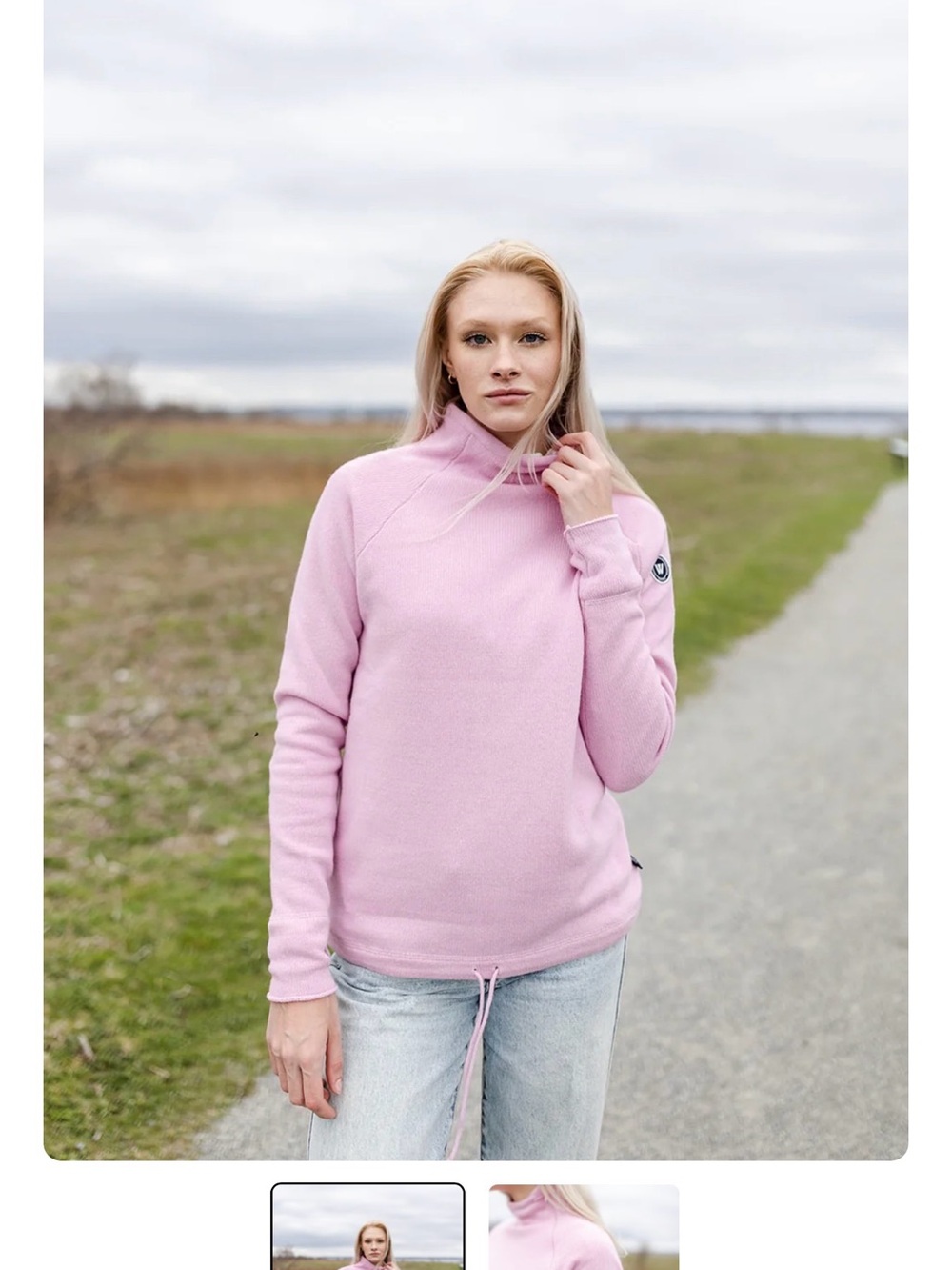 Holebrook Sweden Light Pink Cozy Pullover Sweatshirt
